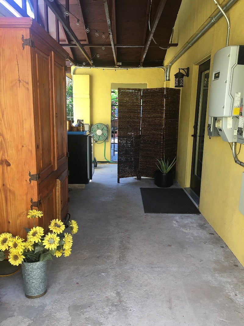Appliances and additional storage for items not used on a daily basis