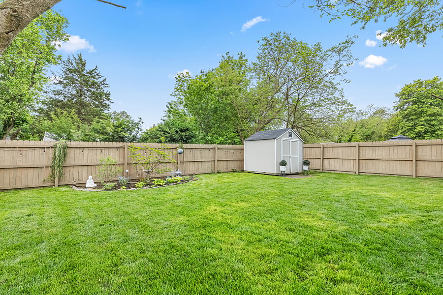 The lovely backyard is perfect for pets, children's play and BBQs.
