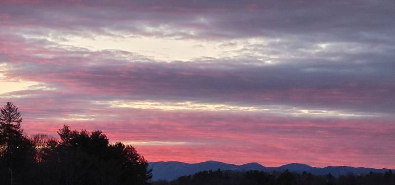 Beautiful sunset view from the back porch!