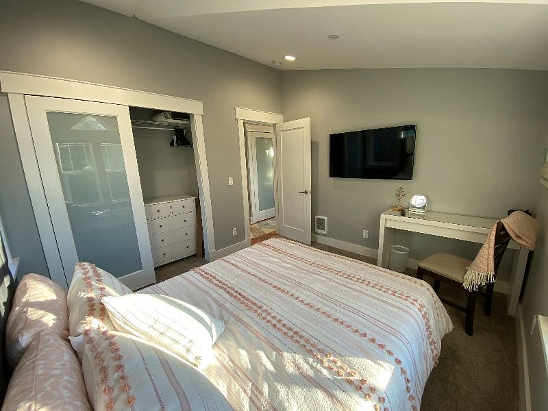 Dresser and desk can be swapped out to fit your needs.