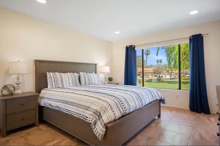 Master bedroom with Cal King bed