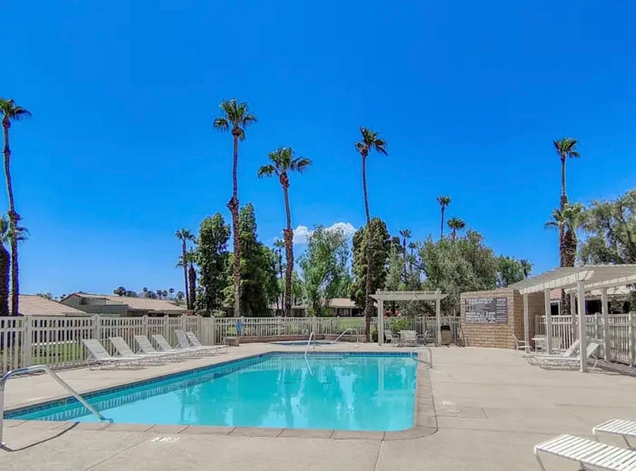Community pool near the condo, only few steps away