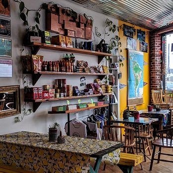Coffee Shop around the corner.