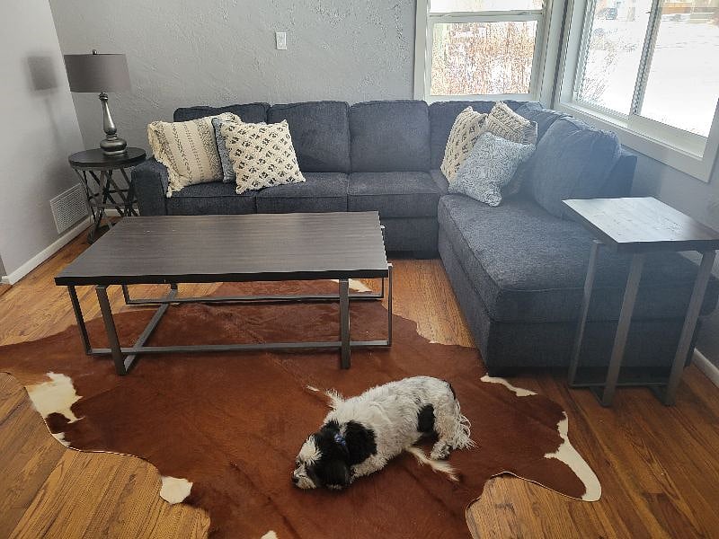 As you can see  this property has already been pet approved!