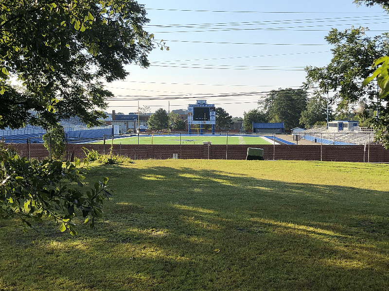 View of FSU Football Field from back yard
