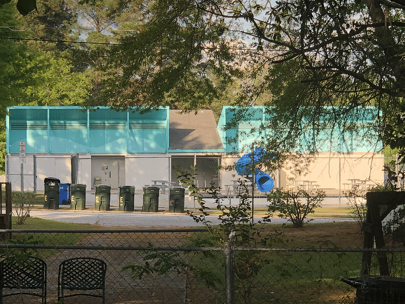 Seabrook Swimming Pool viewed from Back Porch
