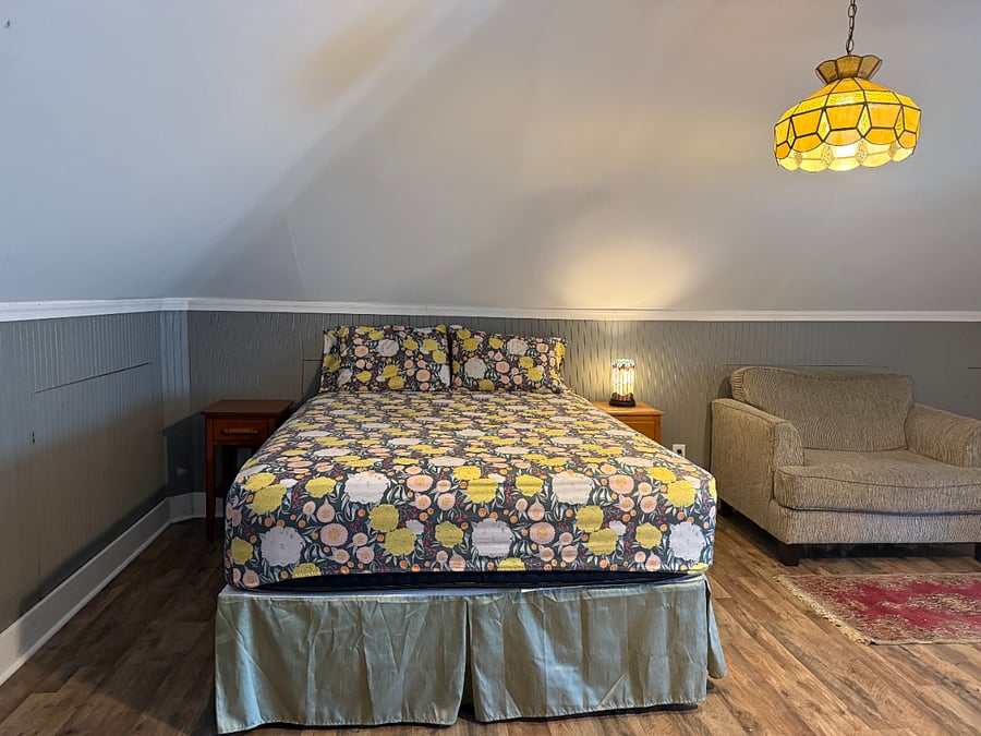 Attic Loft queen bed.