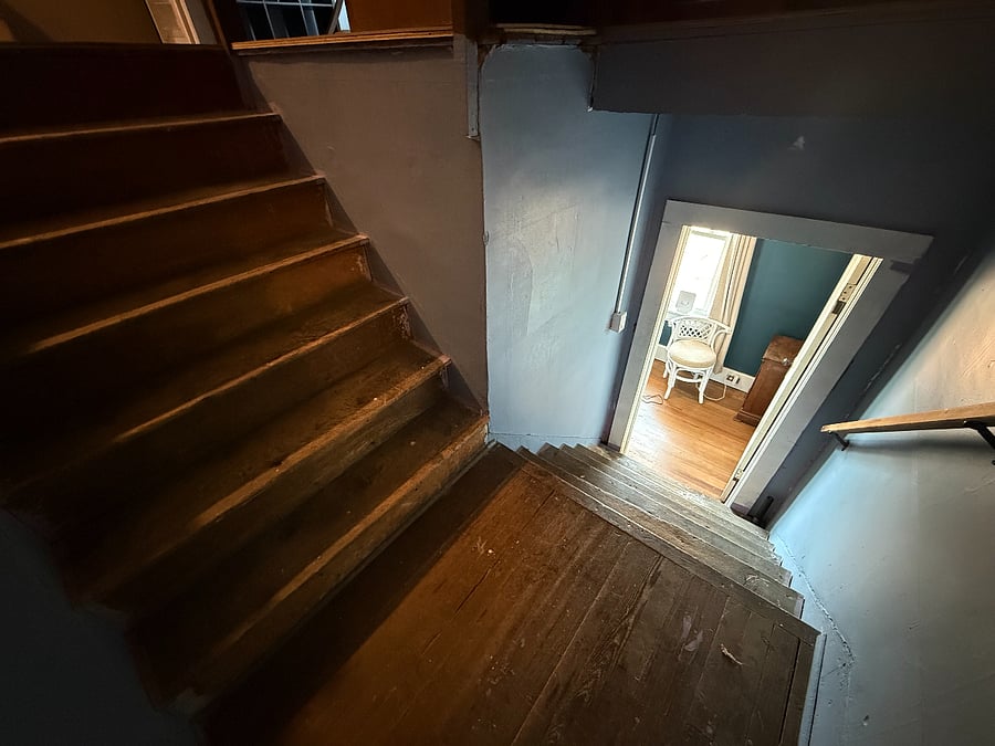 Stairs to Attic Loft accessible from second floor.