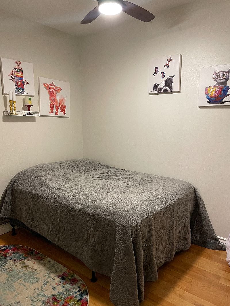 Den / guest room 10x8 with storage and window