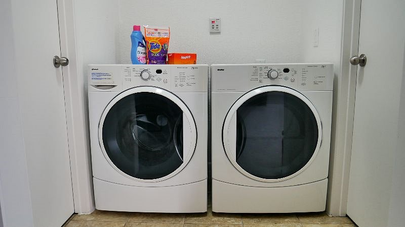 Washer and dryer