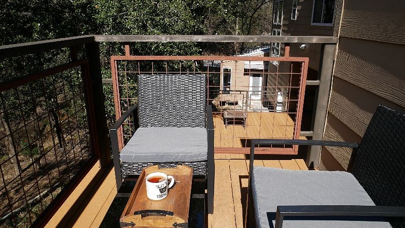 Enjoy the day on your private balcony