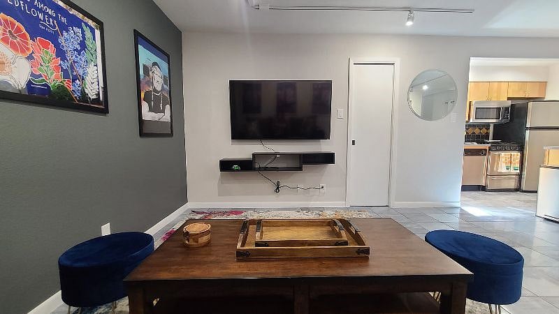 Enjoy your entertainment on a 60" TV