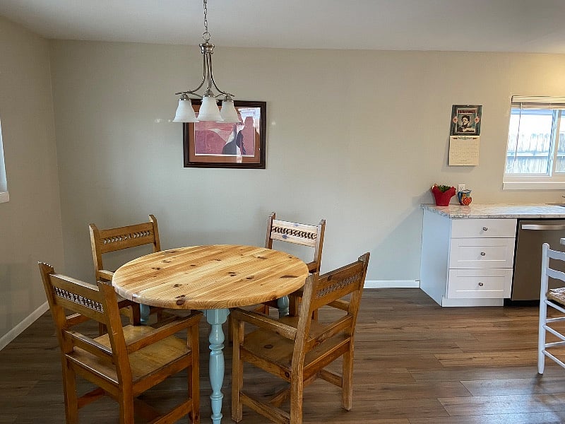 Southwest table and chairs with original southwest art