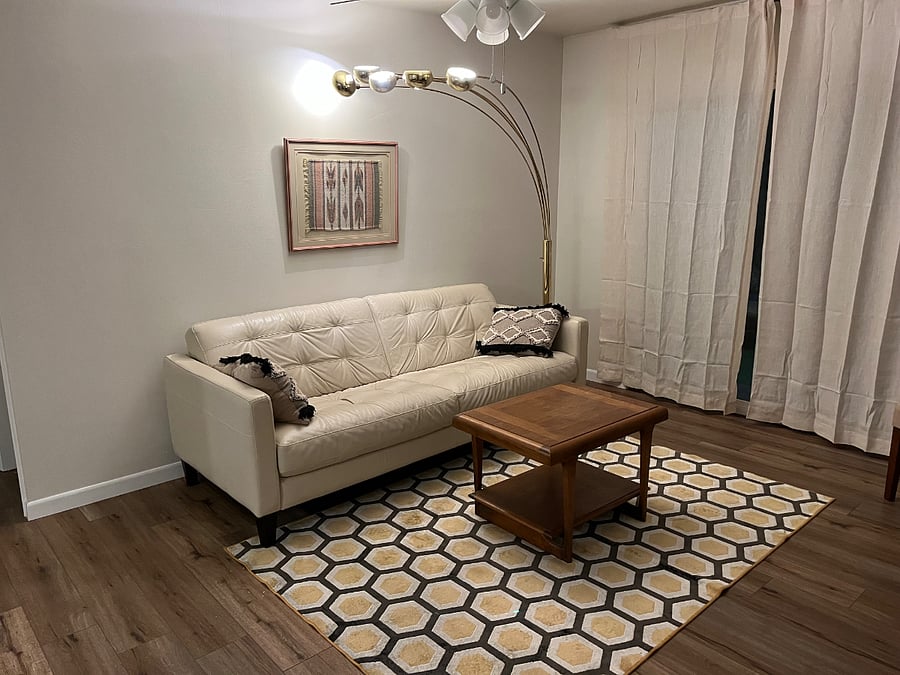 Full grain leather lounge
