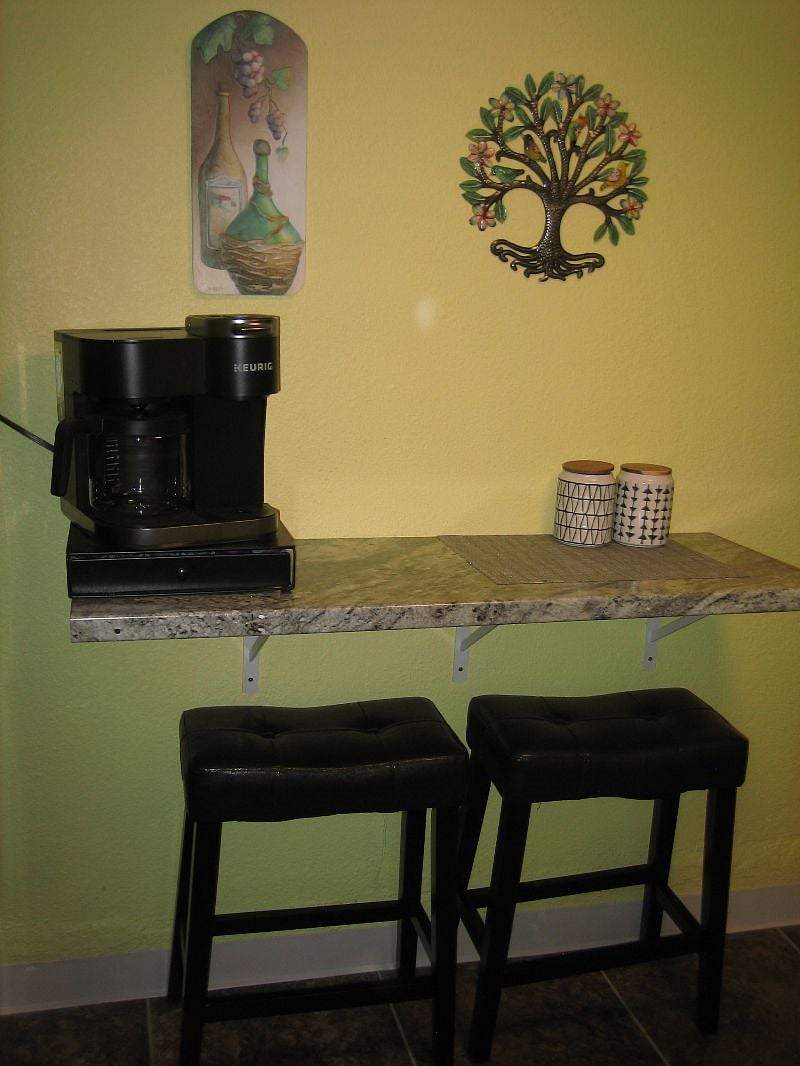 Basic coffee and tea bar
