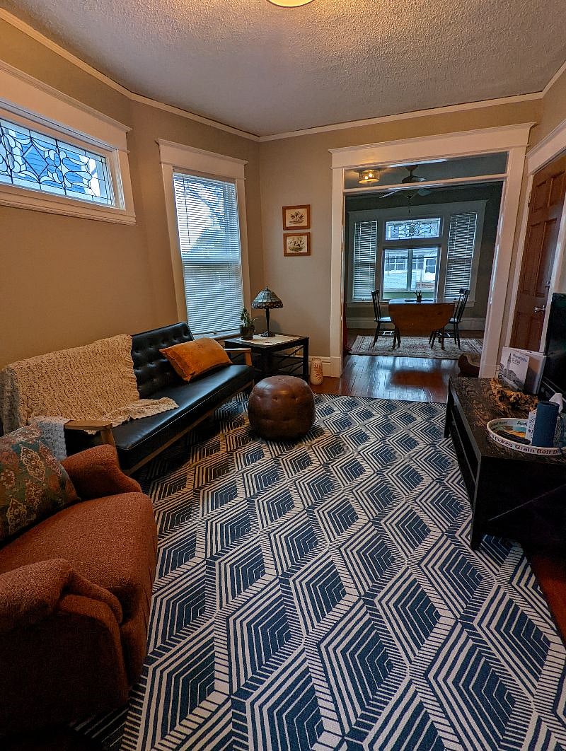Living room area with TV