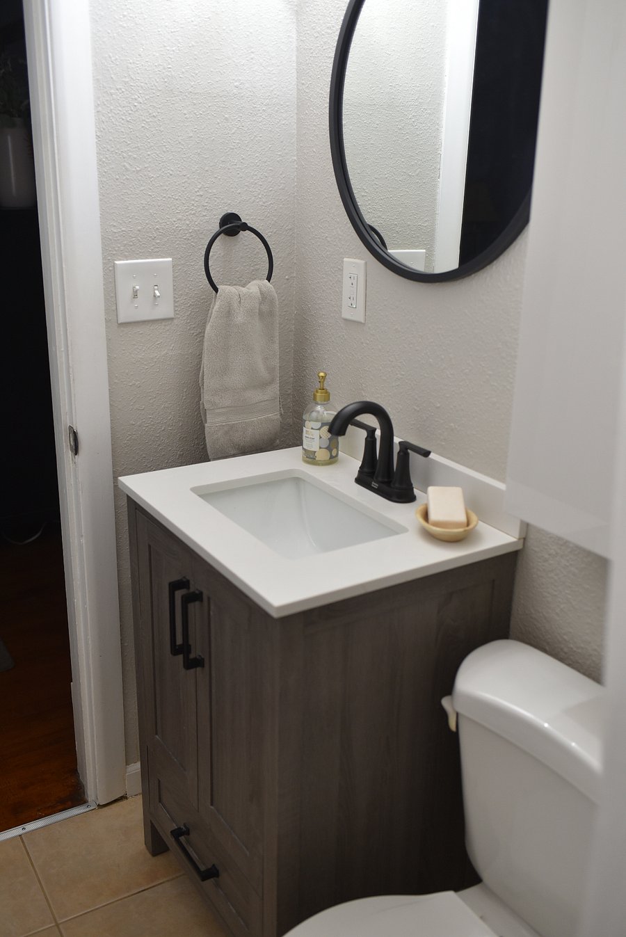 Bathroom attached to bedroom