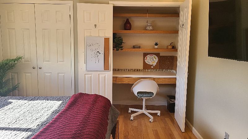 Bedroom #2 - Built in office desk. TV in each bedroom.