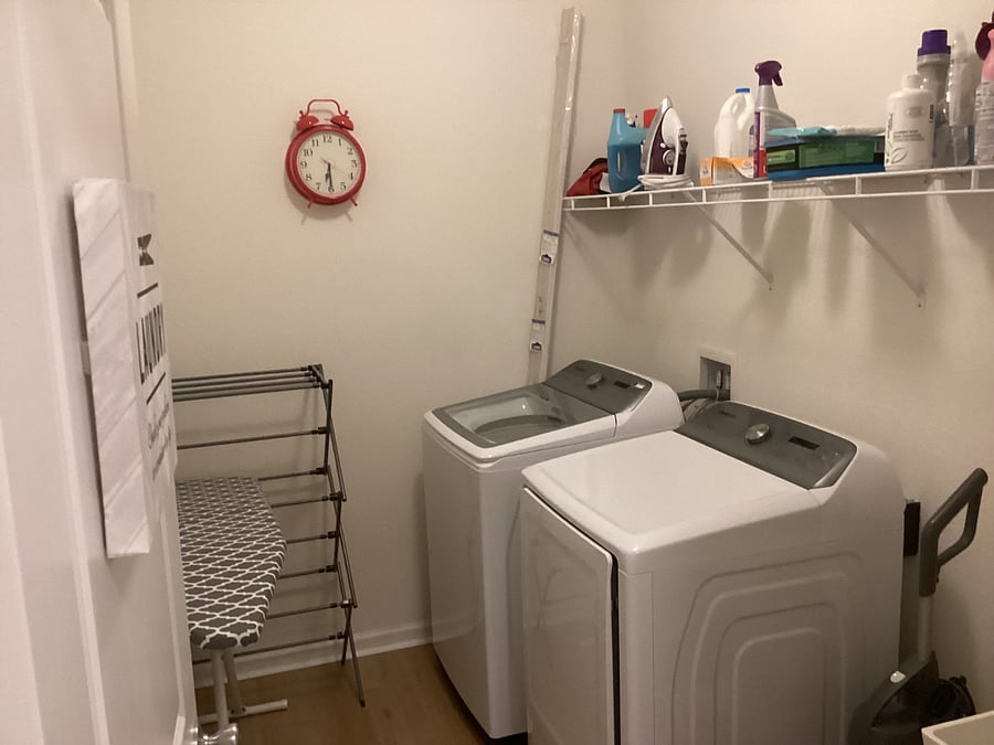 LAUNDRY ROOM - View of separate washing machine & separate dryer,