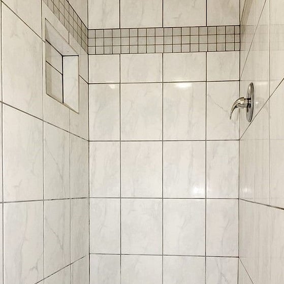 Basement bathroom shower