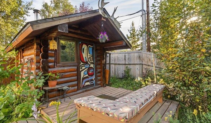 Front of Sauna