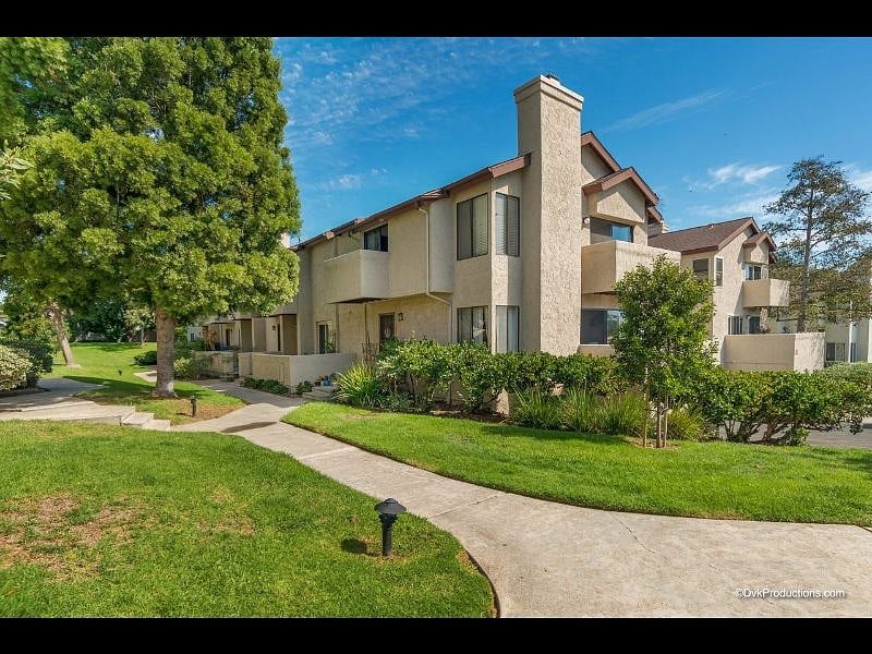 View from the outside, we are a front facing unit which has a beautiful patio/porch off of the dining room/living room 