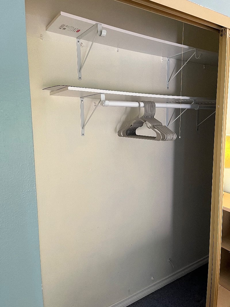 Bedroom #2- closet space 