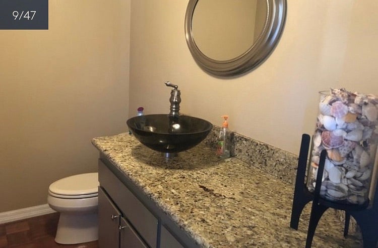 Half Bathroom on main floor, near living room