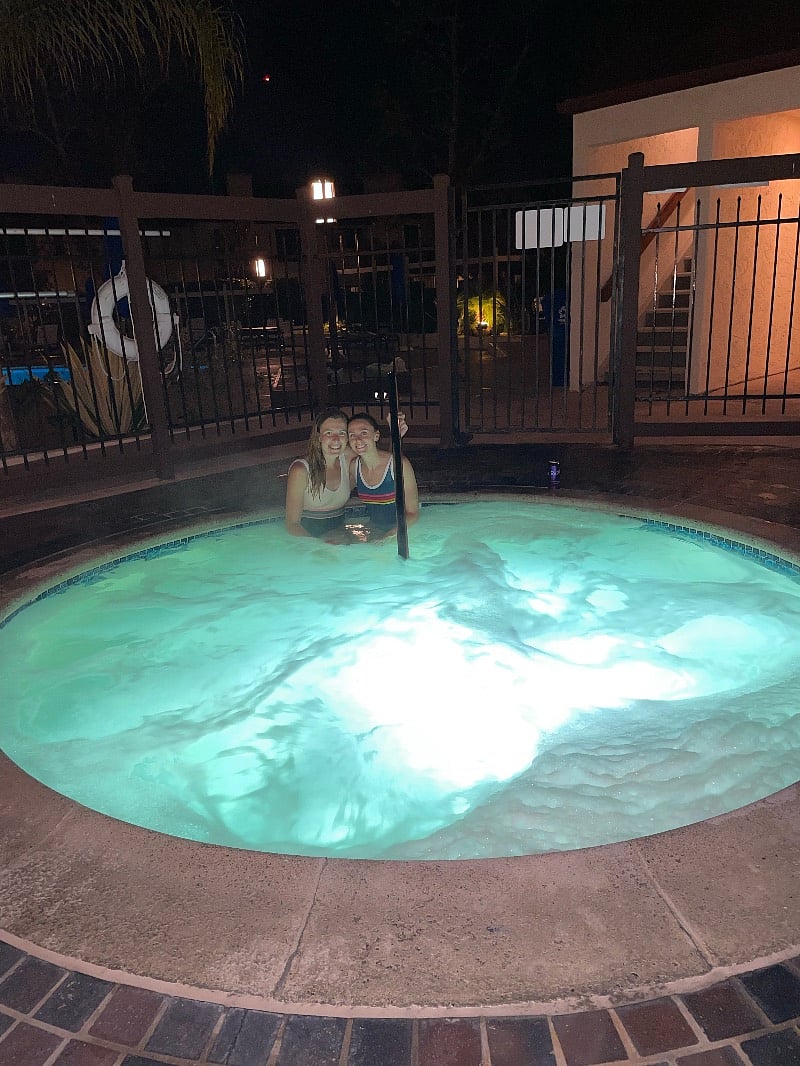 Pic from the large (almost always empty!!) hot tub :) 