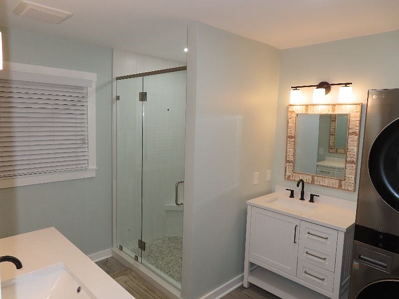 Updated bathroom.