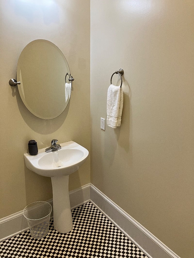 Second half bathroom