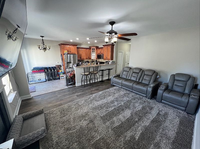 Spacious Open Layout with Kitchen Bar Seating