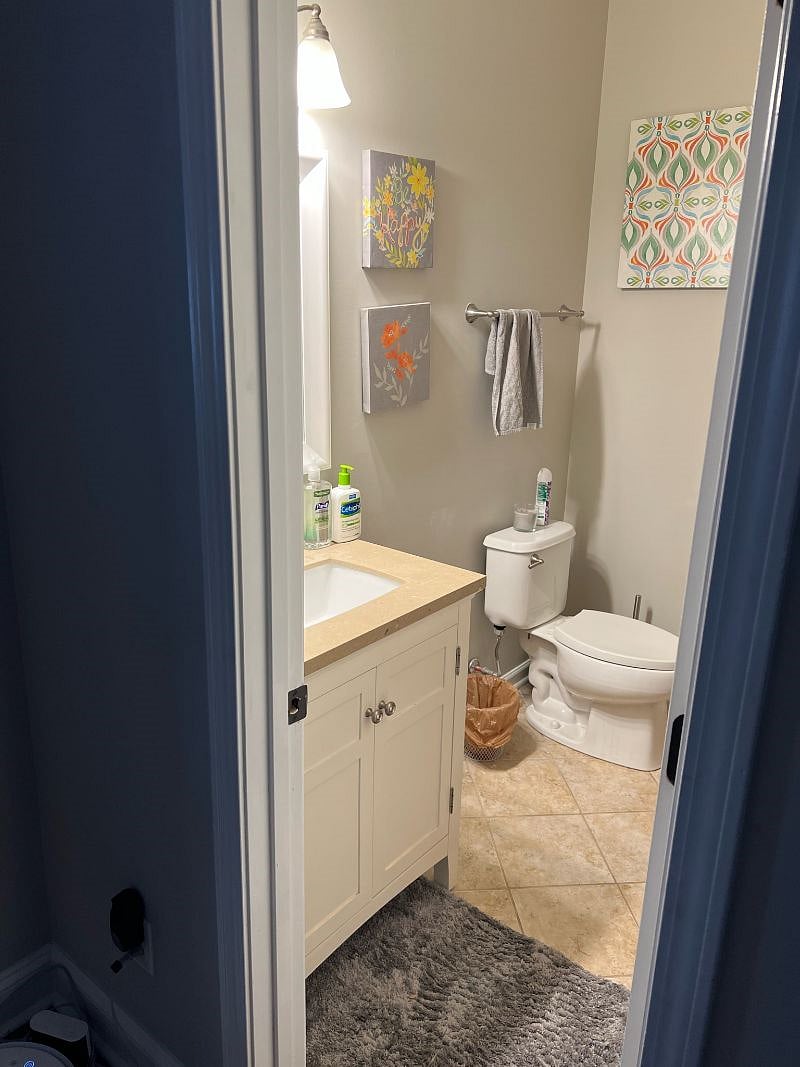1/2 Bathroom (1st Floor) Next to Living Room/Kitchen.