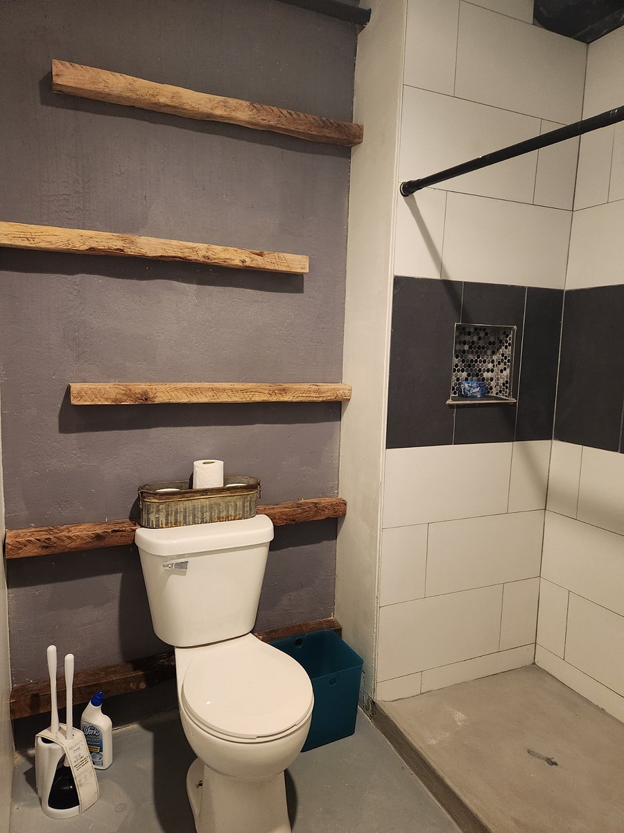 Bathroom in basement studio
