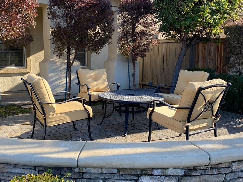 Front porch seating area