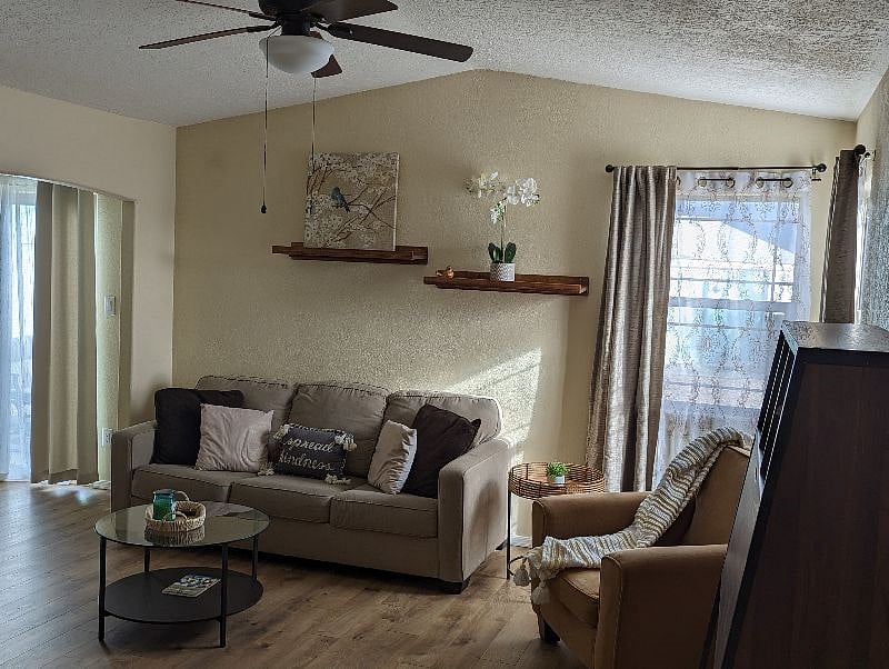 Living room view from entry door