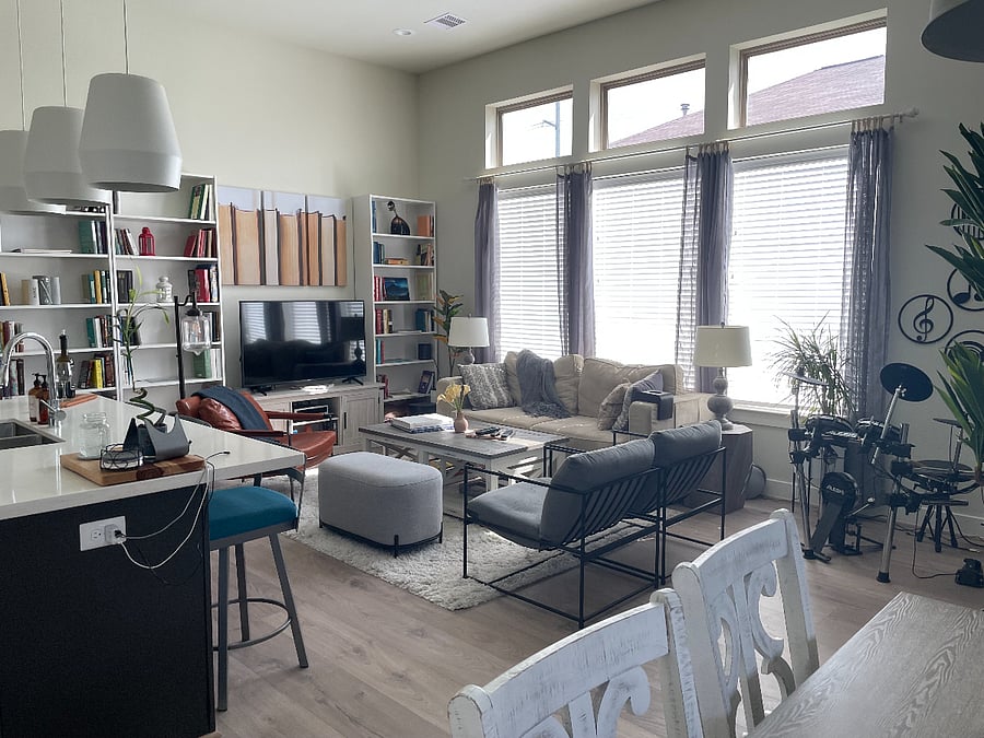 living room by day