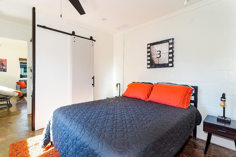 Bedroom with queen-sized bed