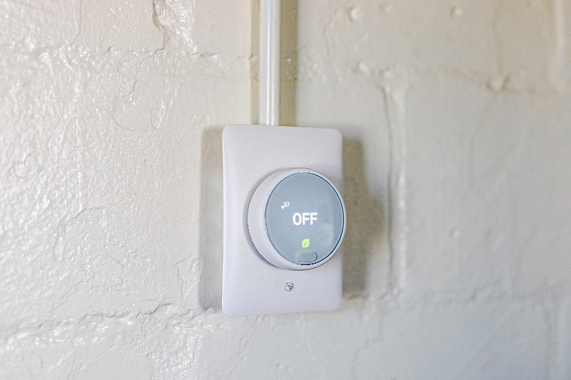 Central heating and air controlled via Nest thermostats.