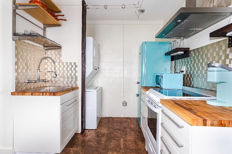 Kitchen appliances with retro vibe. 