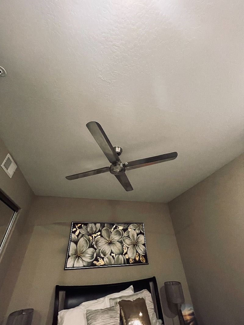 High speed ceiling fans throughout  