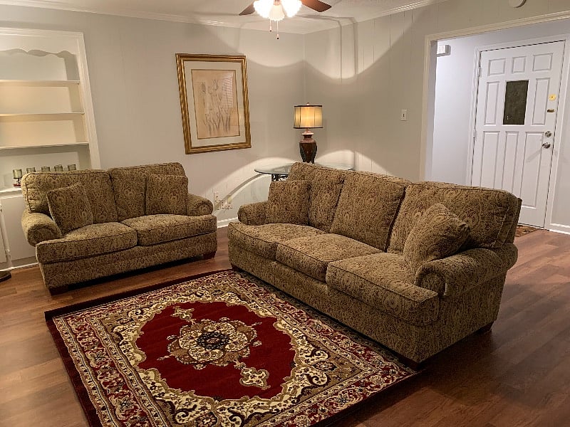 In the great room is comfortable and relaxing.