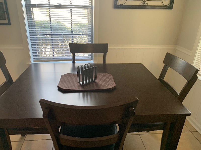 In the kitchen, is an eat in area for your dining pleasure.
