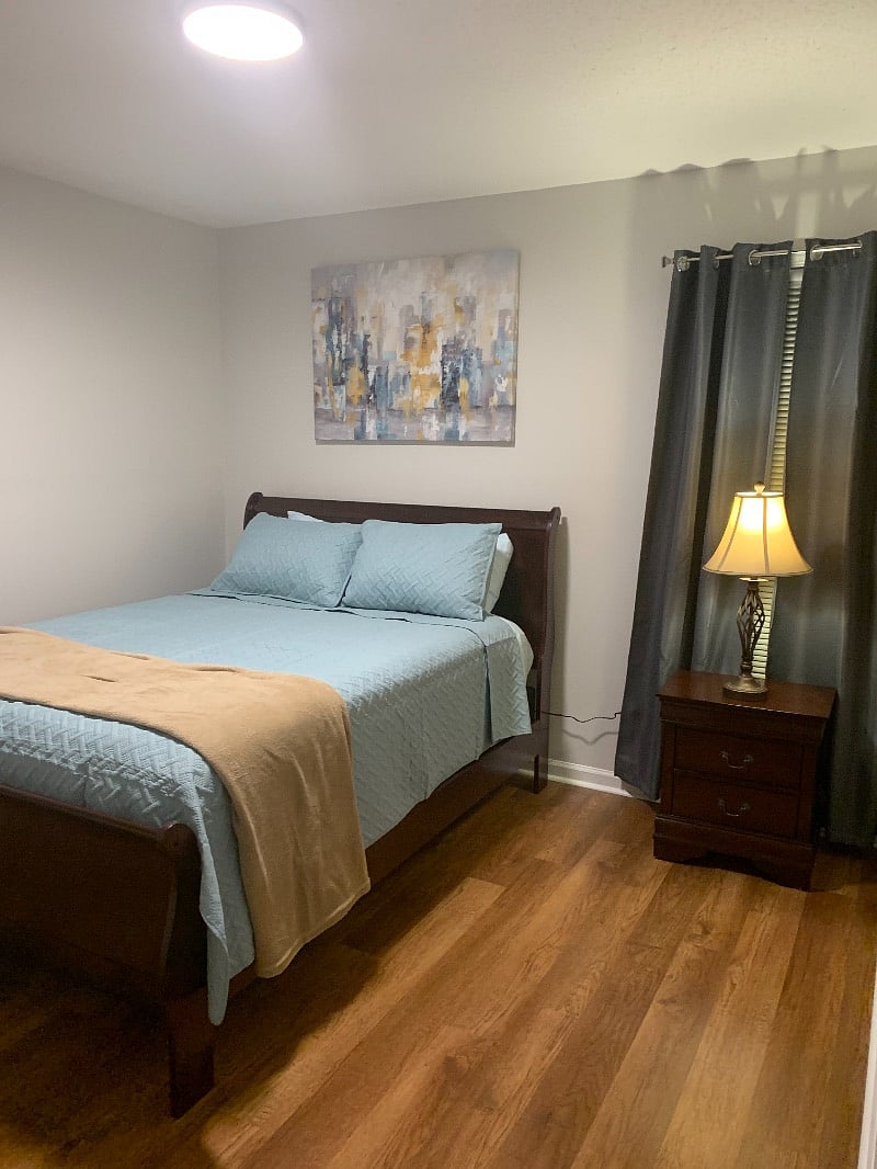 This second bedroom also include closet with baskets for your convenience.