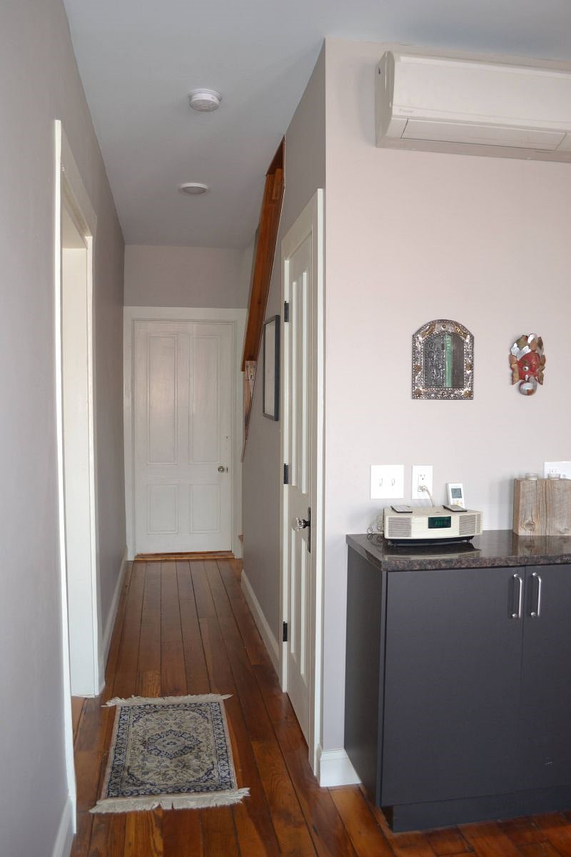 Hallway to loft stairs