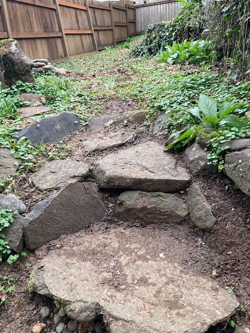 Terraces area in back yard designated for this unit. 