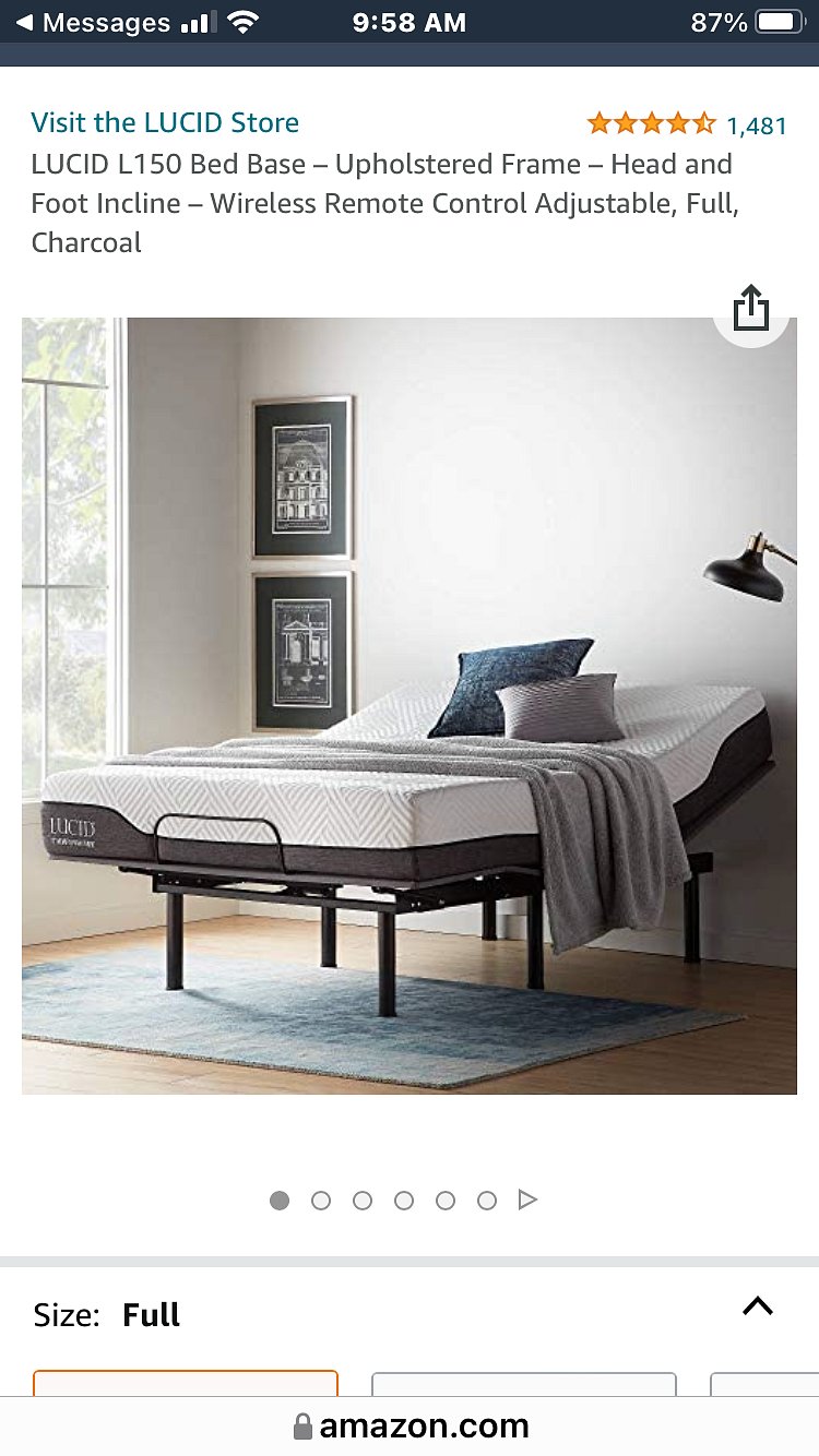 Electric bed frame  