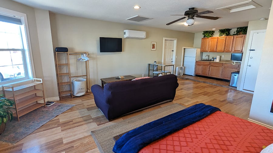 View as you open the front door into the unit.