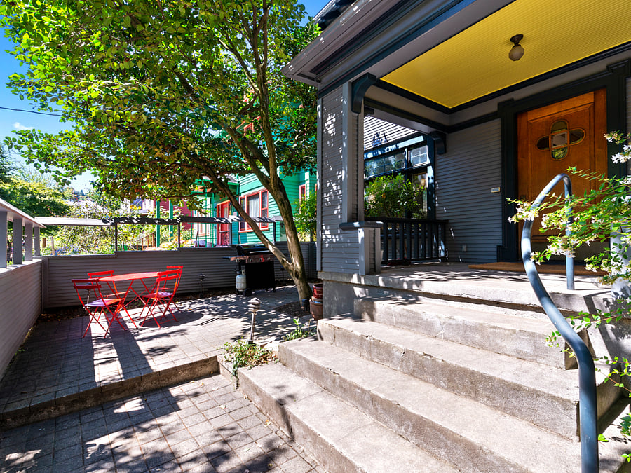 BBQ and patio furniture are yours to use.