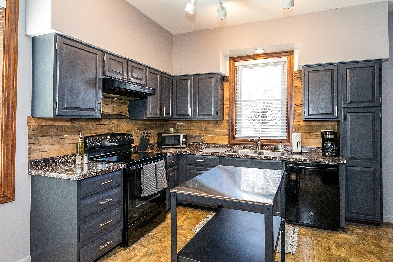Fully stocked kitchen with everything you need to cook daily meals.